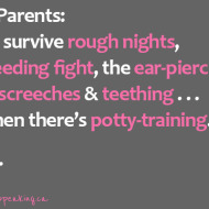 Mommy confessions in potty-training.