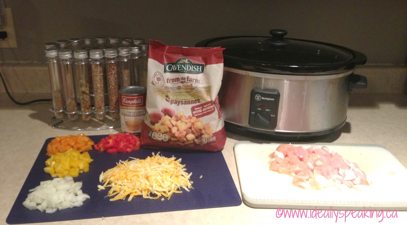 cavendish from the farm rustic reds, Slow Cooker Potato Casserole, busy mom meals, gluten free meals, slow cooker potato casserole,