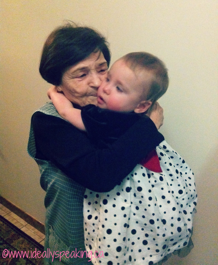 Lilly with great-Nana on Christmas day, 2011.