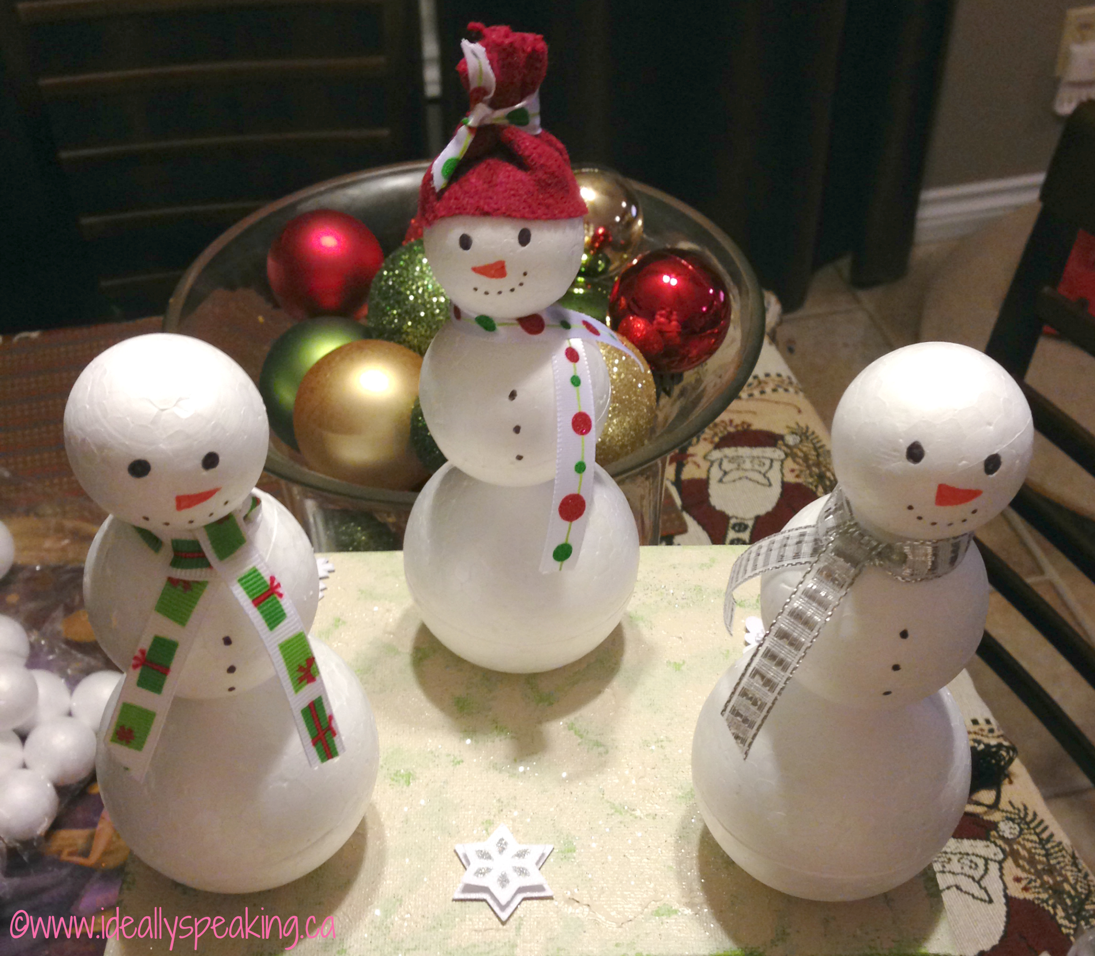 Easy DIY Snowman Craft Ideally Speaking 
